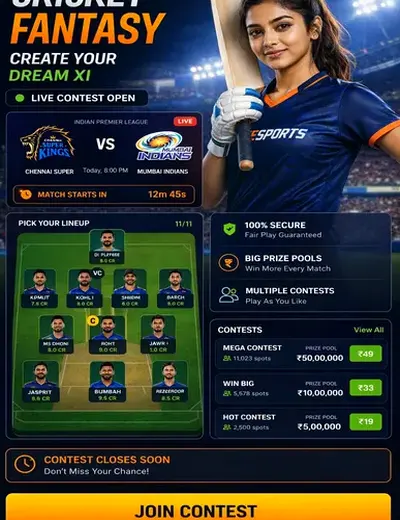 Mcgames (mc games) fantasy cricket & matchday visual 3